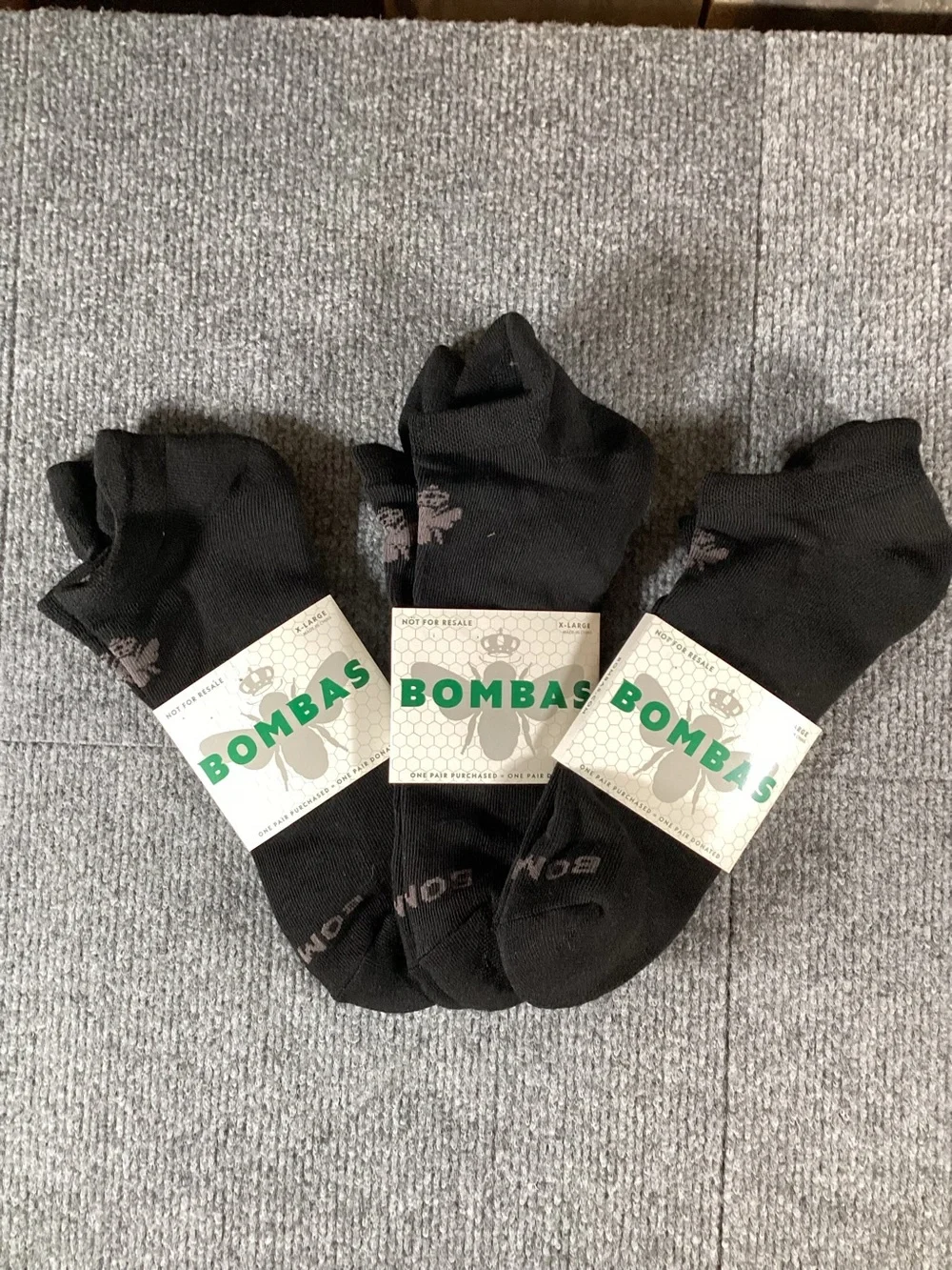 Bombas ankle socks NWT size XL